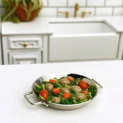 Dollhouse Miniature Wok of Vegetables