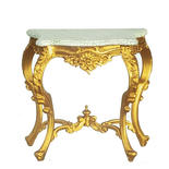 Dollhouse Miniature Gold Victorian Console Hall Table