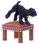 Dollhouse Miniature Black West Highland Terrier