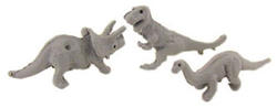 Dollhouse Miniature Dinosaurs 3 pcs, Assorted
