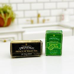 Dollhouse Miniature English Tea Boxes 