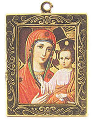 Dollhouse Miniature Madonna and Child Framed Picture