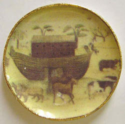 Dollhouse Miniature Noah'S Ark Platter, Yellow