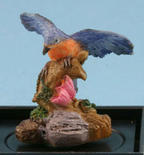Dollhouse Miniature Miniature Bluebird Hand Painted Bird Figurin