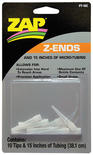 10 pack, Z-Ends For Zap Bottles & 15 Inches of Tubing