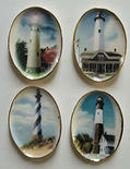 Miniature Oval Lighthouse Collector Plates