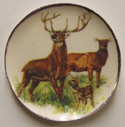 Miniature Deer Family Collector Plate