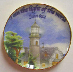 Miniature Light Of The World Collector Plate