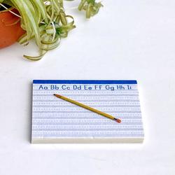 Dollhouse Miniature Writing Pad with Pencil