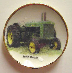 Miniature John Deere Tractor Collector Plate