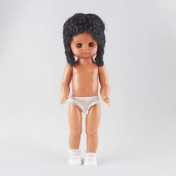 Factory Direct Craft Black Hair Jointed Vinyl Bed Doll for Crafting Creating and Dollmaking