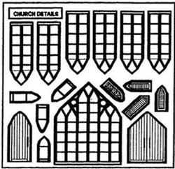 Dollhouse Miniature Church Details