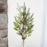 Artificial Frosted Pine Branch