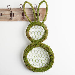 Mossy Grapevine Easter Bunny Wreath