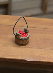 Miniature Vintage Look Berry Bucket