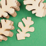 Unfinished Wood Oak Leaf Cutouts