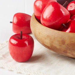 Miniature Stained Wood Apples