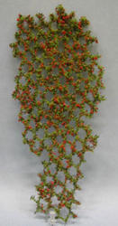 Dollhouse Miniature Flowering Vine - Red - 10 Inch Tall