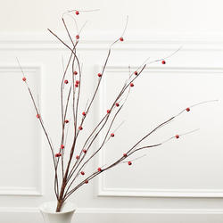 Red Bell Artificial Brown Twig Spray