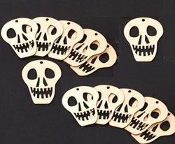 Unfinished Wood Day of the Dead Skull Cutouts