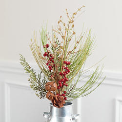 Rustic Bell Artificial Pine Berry Spray