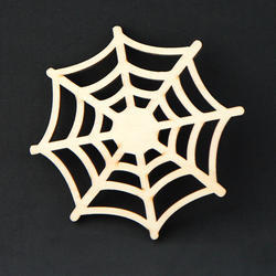 Unfinished Wood Spiderweb Cutouts