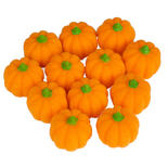 Miniature Flocked Pixie Pumpkins