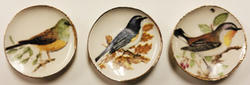Dollhouse Miniature Bird Plates - 3pcs.