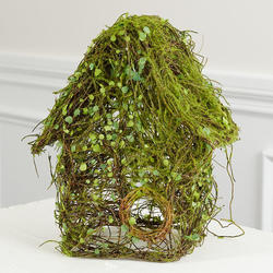 Artificial Mossy Twig Birdhouse