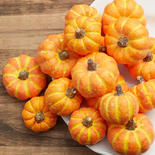 Faux Mini Orange Pumpkins
