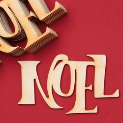Unfinished Word Noel Wood Cutouts