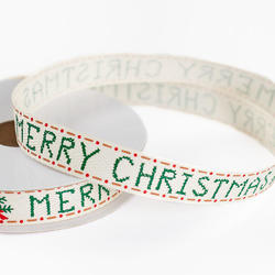 "Merry Christmas" Holiday Ribbon
