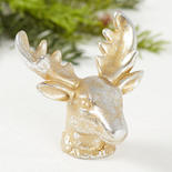 Gold Christmas Deer Head