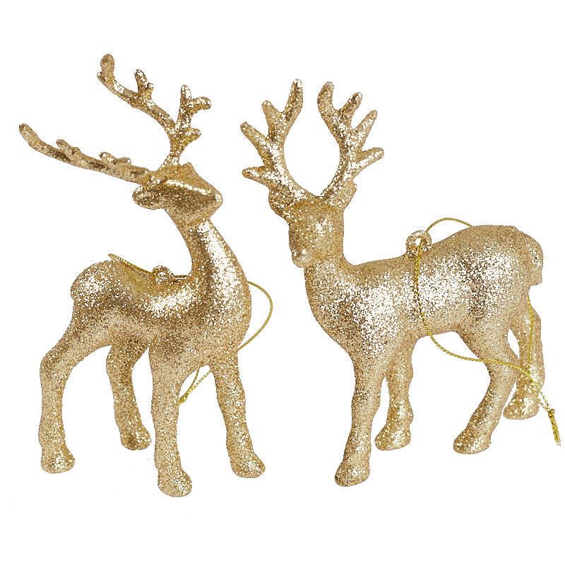 Gold Glitter Deer Ornament - What's New - Seasonal - Holiday Crafts ...