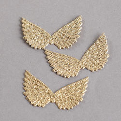 Light Gold Embossed Angel Wings
