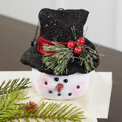 Holiday Snowman with Top Hat