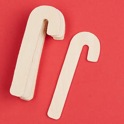 Unfinished Wood Candy Cane Cutouts