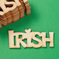 Unfinished Wood "Irish" Cutouts
