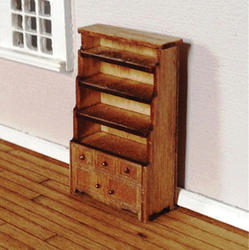 Dollhouse Miniature Ptarmigan Bookcase with Chest Kit