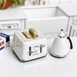 Miniature Toaster & Coffee Pot