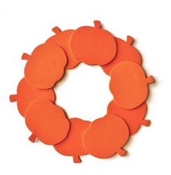 Foam Orange Pumpkin Wreath