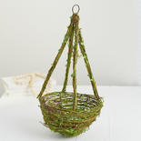 Mossy Twig Hanging Pot