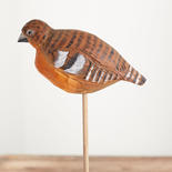 Carved Wood Bird Pick