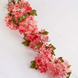 Artificial Pink Hydrangea Twig Spray
