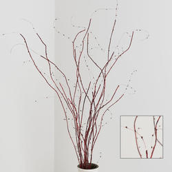 Artificial Red Twig and Buds Spray