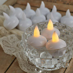 Dozen Flameless Floating Flickering Tealight Candles