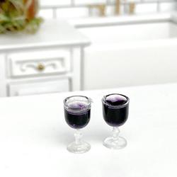 Miniature Red Wine Glass Set