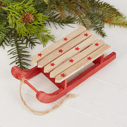 Rustic Star Wooden Sled
