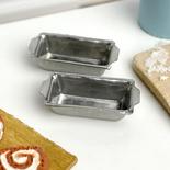 Dollhouse Miniature Aluminum Bread Pans