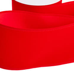 Red Velveteen Wired-Edge Ribbon